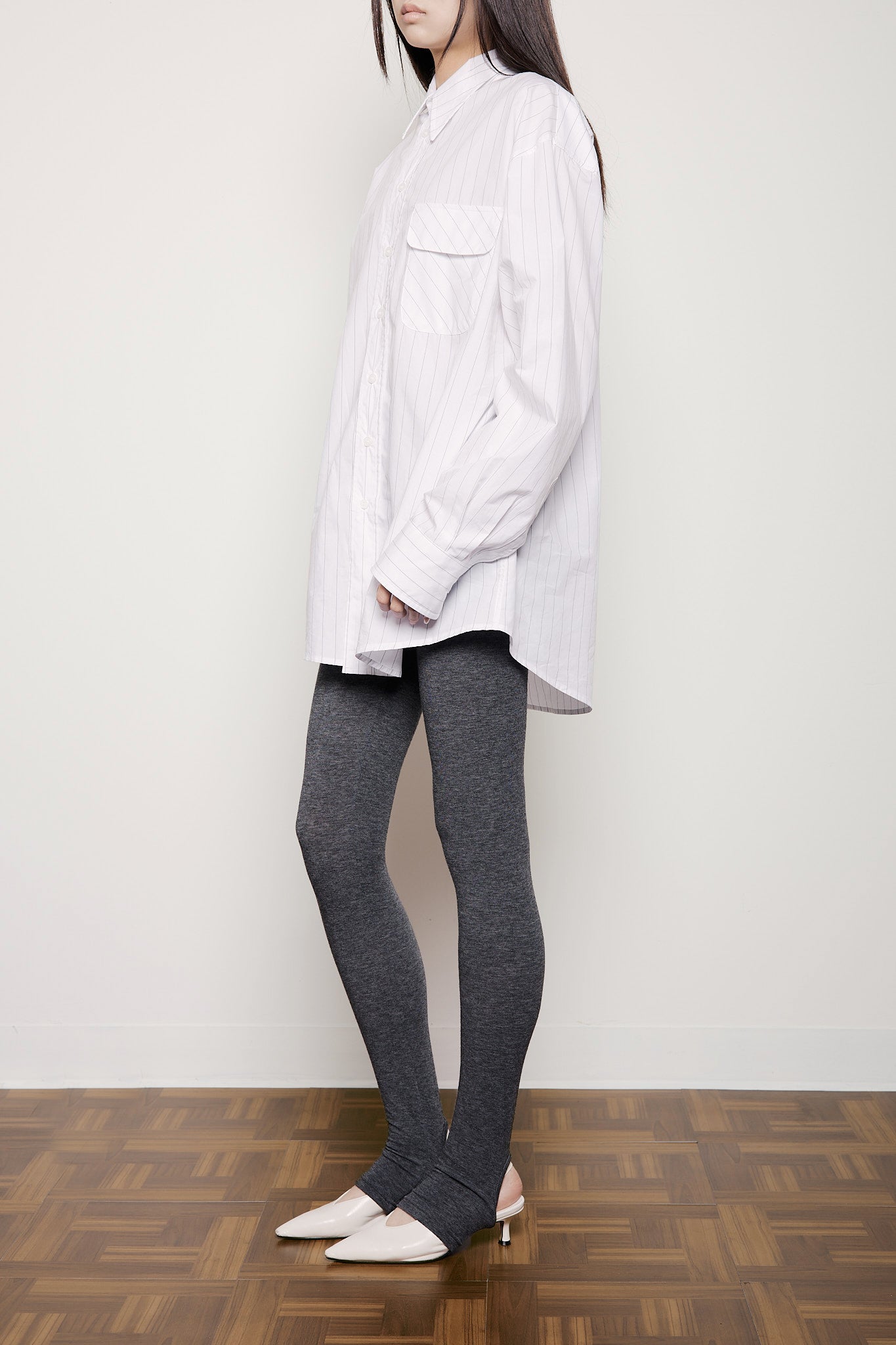 Slingback Jersey Legging in Wool