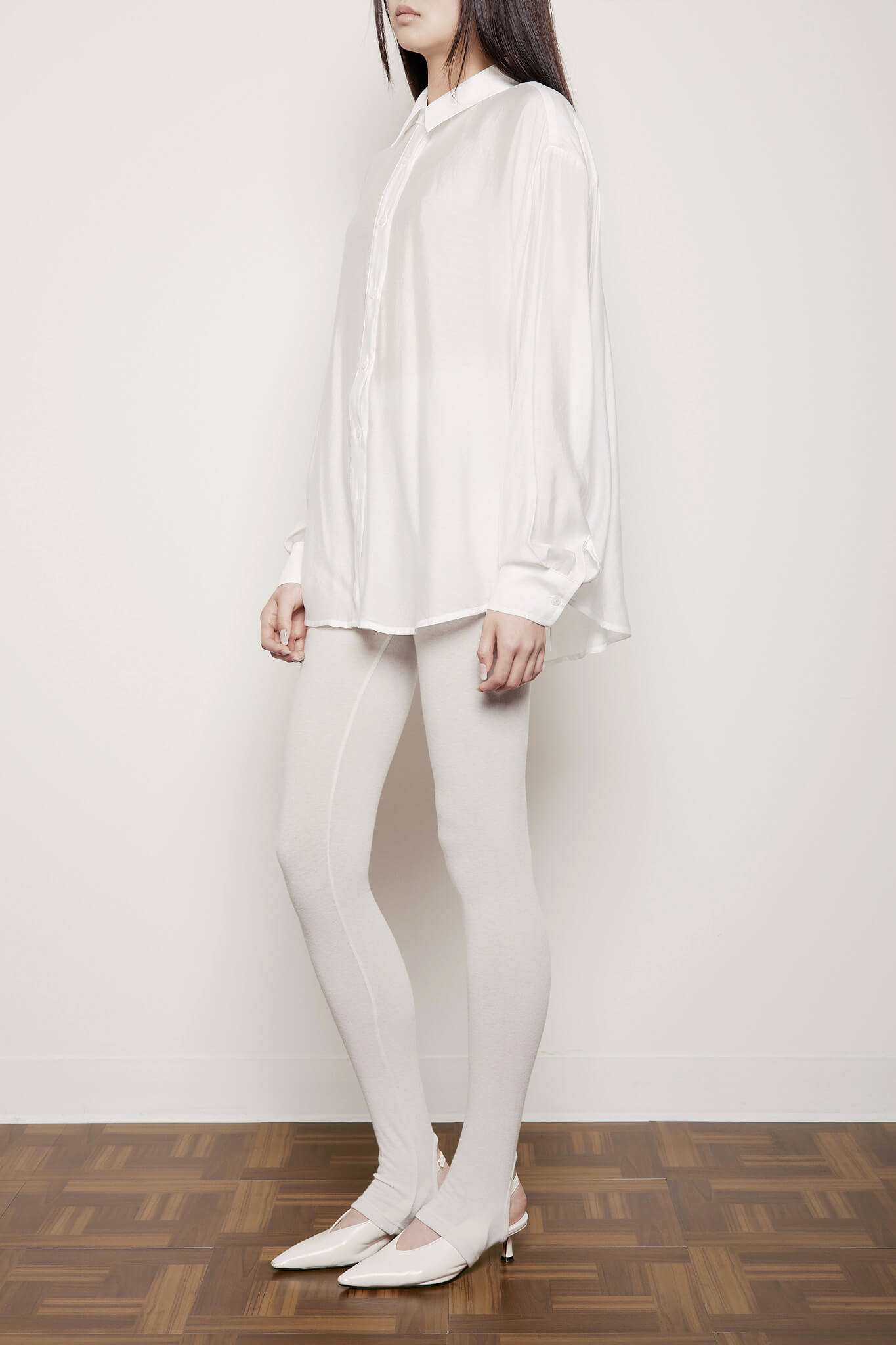 Slingback Jersey Legging in Ivory