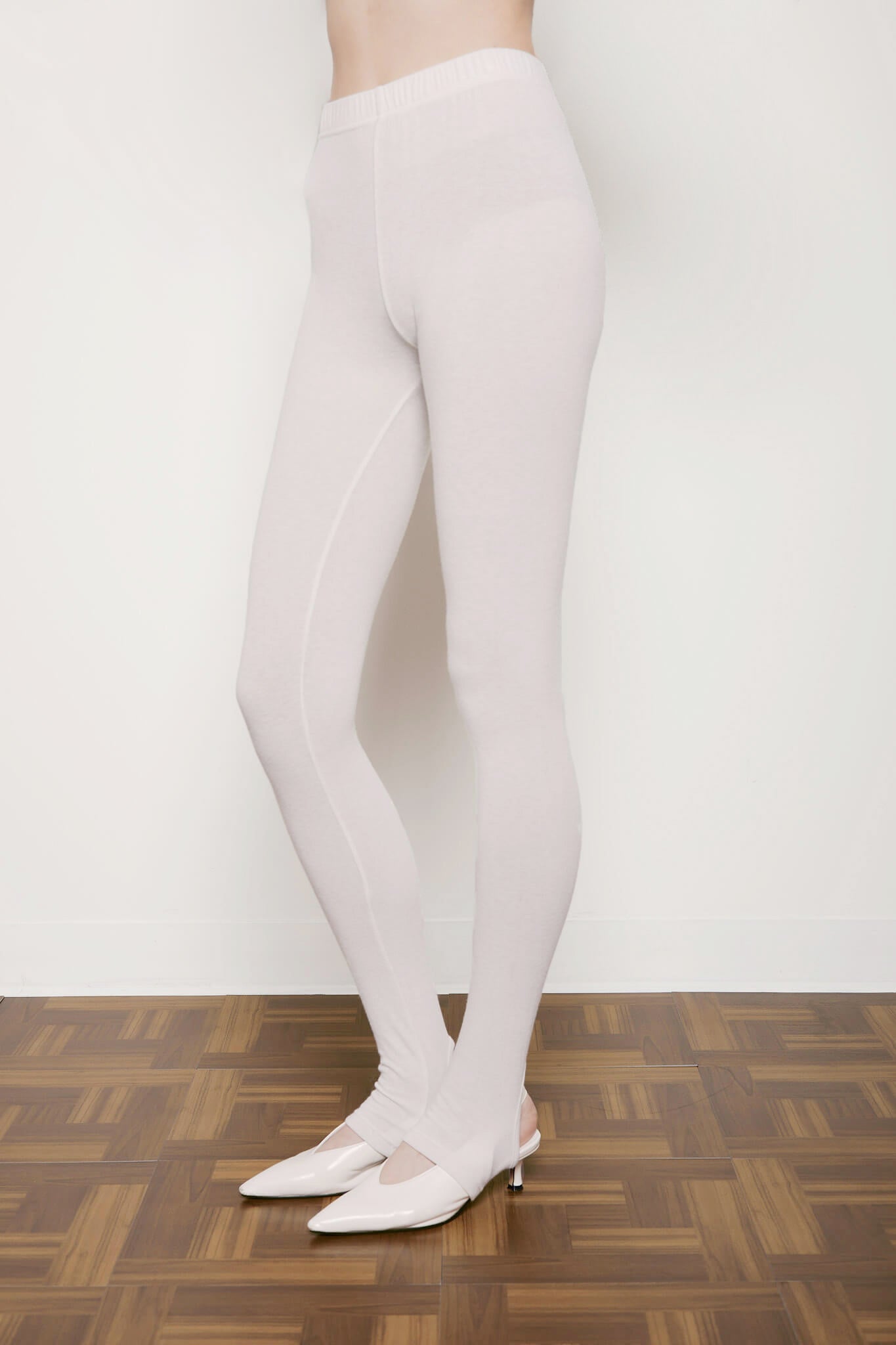 Slingback Jersey Legging in Ivory