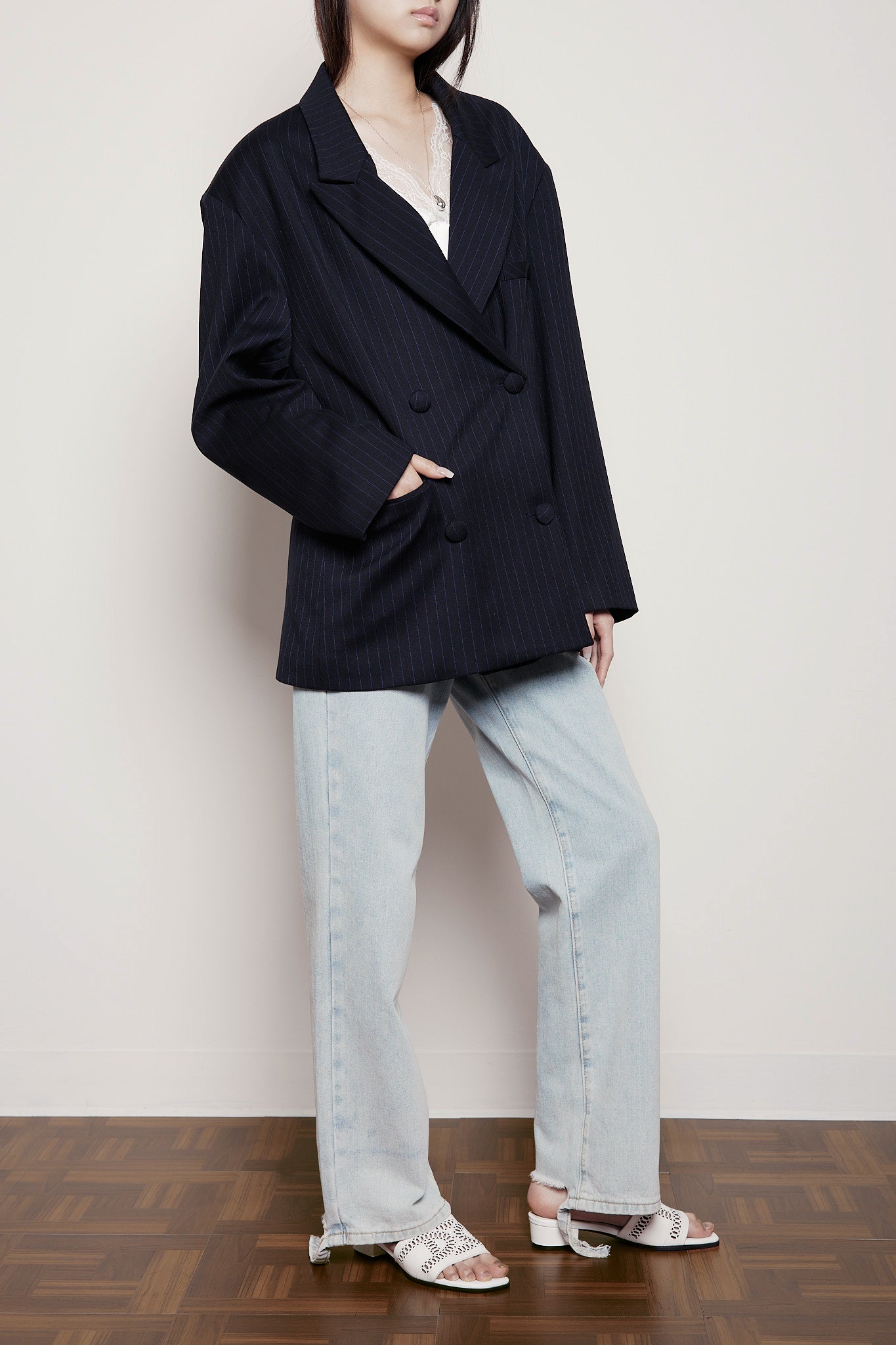The Bowie Blazer in Navy