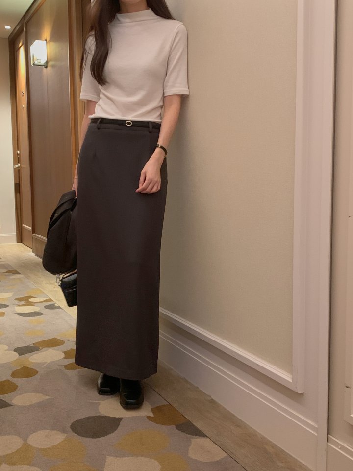 H-Line Wool-Blend Skirt