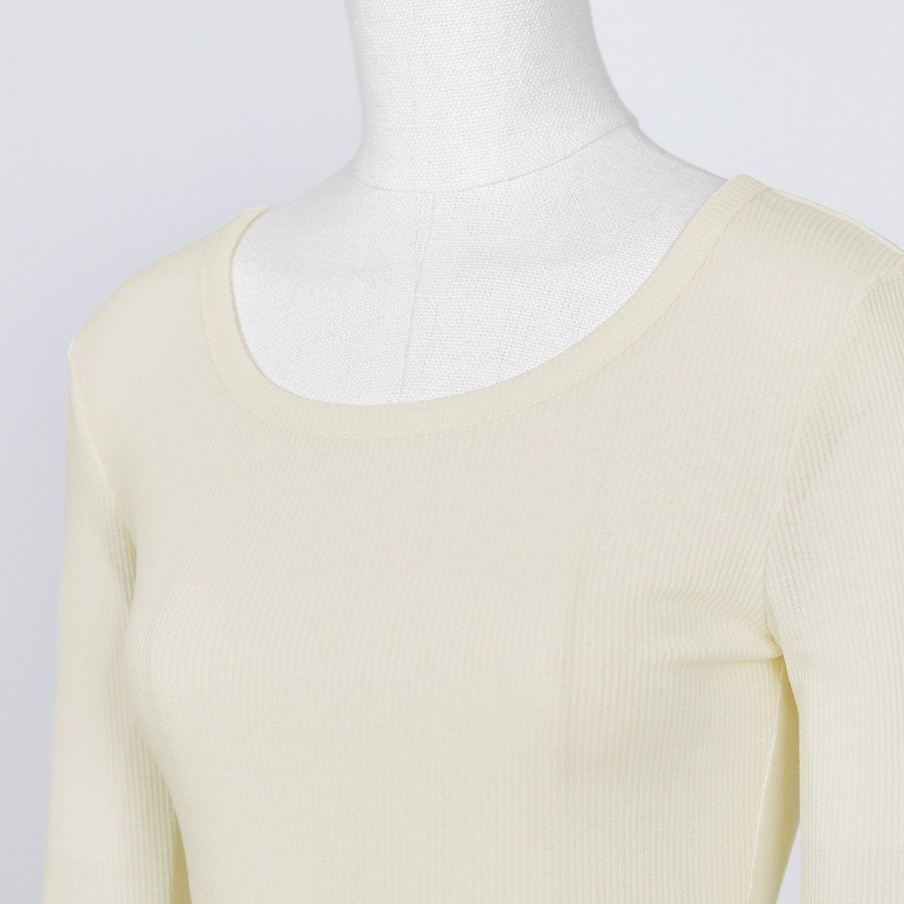 Vienna Ribbed Scoop‑Neck Top