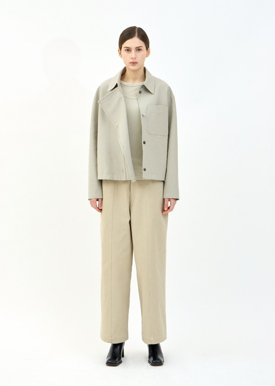 Oslo Boxy Jacket in Mist Sage