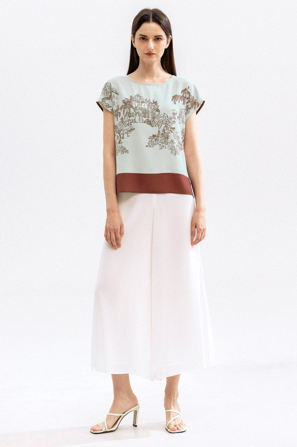 The Scene Blouse in Mint